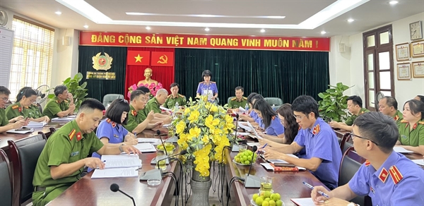 Viện KSND quận Nam Từ Liêm tiến hành trực tiếp kiểm sát việc tiếp nhận, giải quyết nguồn tin về tội phạm tại Cơ quan CSĐT Công an quận